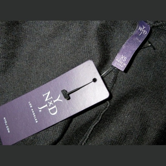 NYDJ Cardigan Womens XS Dark Gray Open Front Shirt Top NEW NWT - Picture 3 of 4